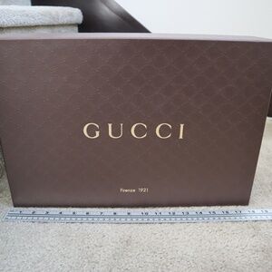 Gucci, Classic GG Designer Box, Brown, Decor, 19"x12.5"x8"